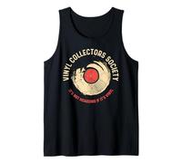 Vinyl Record Audiophile Retro Music Collector Crate Digger Tank Top