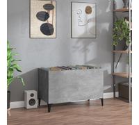 vidaXL Concrete Grey Record Cabinet - Size: 48 x 74.5 x 38cm - Wilko