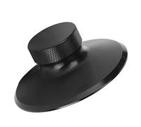 Vinyl Record Clamp, Reduce Vibration Record Stabilizer Turntable Aluminium Alloy Lightweight Compact for LP Player(black)