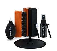 Vinyl Record Cleaning Kit - Complete 7in1 Vinyl Record Cleaner Solution - Velvet Brush - Microfiber Brush - Stylus Brush - Label Protector - Air Blower - Duster for Velvet Brush, Restore LPs Album