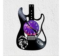 Vinyl Record Clock Silhouette Guitar Mark Freuder Knopfler Decoration