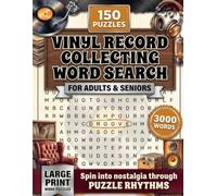 Vinyl Record Collecting Word Search Puzzle Book: 150 Puzzles with 3,000 Record & Audiophile Terms - A Cool Gift for Vinyl Collectors, Music Lovers and Record Enthusiasts
