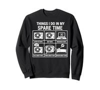 Vinyl Record Collector Audiophile Music Lover Retro Graphic Sweatshirt