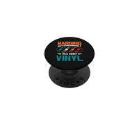 Vinyl Record Collector Funny Warning Music Lover PopSockets Adhesive PopGrip