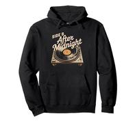 Vinyl Record Collector Late Night Listening Session Listener Pullover Hoodie