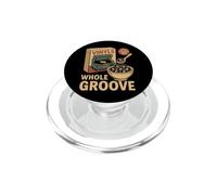 Vinyl Record Collector Retro Music Fan Cereal Pun Breakfast PopSockets PopGrip for MagSafe
