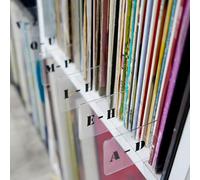 Vinyl Record Dividers LP Alphabetical A-Z Dividers Double-Side Plastic Category Tab for CD DVD Media Book Shelf Storage (Horizontal)