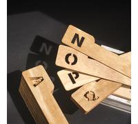 Vinyl Record Dividers with A-Z Alphabetical Tabs,26 Pieces Wooden Divider for LP Album Comic Book Filing Magazine Organizer tabs in Home Library School Bookshelf (26)