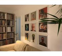 Vinyl Record Feature Wall - LP Display Flip Frame with UV Protect - White 3 Pack