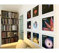 Vinyl Record Feature Wall - White LP Display Flip Frame - 3 Pack