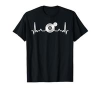 Vinyl Record Heartbeat Old School DJ House Music T-Shirt