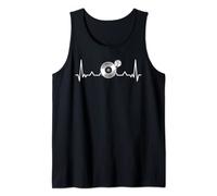 Vinyl Record Heartbeat Old School DJ House Music Tank Top