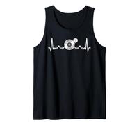 Vinyl Record Heartbeat Old School DJ House Music Tank Top