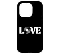 Vinyl Record LOVE Retro Music Aesthetic Design Case for iPhone 15 Pro