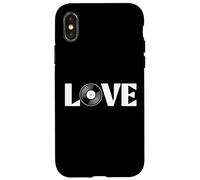 Vinyl Record LOVE Retro Music Aesthetic Design Case for iPhone X/XS