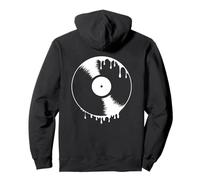 vinyl record, music, 33 rpm, retro vintage fluid liquid Pullover Hoodie
