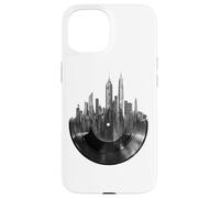 Vinyl Record New York City Skyline Music Lover Case for iPhone 15