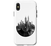 Vinyl Record New York City Skyline Music Lover Case for iPhone X/XS