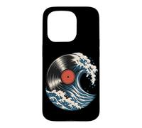 Vinyl Record Ocean Wave Vintage Music Surf Art Case for iPhone 15 Pro