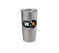Vinyl Record On Switch Turntable Music Lover Graphic Stainless Steel Insulated Tumbler