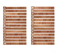 Vinyl Record Organizational Dividers 26 A Z Wooden Storage for Easy Access