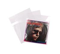 Vinyl Record Outer Sleeves with Flap Anti- Static LP Album Covers Outer Sleeves Protector Clear Vinyl Record Outer Sticky Sleeves for Collection Protection (7inch-25)