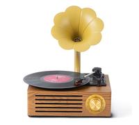 Vinyl Record Player - Bluetooth Vintage Style with Built-in Speakers, Supports 33/45/78 RPM, Includes U Disk and SD Card Compatibility, Ideal for Home Decoration