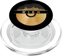 Vinyl-Record-Player Disco-Music Skyline-Austria-Vienna-Wien PopSockets PopGrip for MagSafe