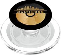 Vinyl-Record-Player Disco-Music Skyline-Baltimore PopSockets PopGrip for MagSafe