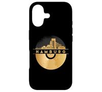 Vinyl-Record-Player Disco-Music Skyline-Germany-Hamburg Case for iPhone 17
