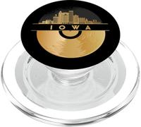 Vinyl-Record-Player Disco-Music Skyline-Iowa PopSockets PopGrip for MagSafe