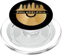 Vinyl-Record-Player Disco-Music Skyline Philadelphia PopSockets PopGrip for MagSafe