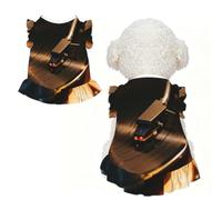 Vinyl Record Player M Pet Apparel for Small Dogs-Cute Summer Outfit for Puppy, Soft Breathable Pet Clothes for Cat