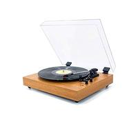 Vinyl Record Player, Retro Phonograph with Built-in Double Speakers, Solid Wood Base for Enhanced Sound Quality