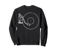 Vinyl Record Player Retro Turntable Music Analog Audiophile Sweatshirt