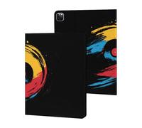 Vinyl Record Rendered Music Art Slim Case Compatible with iPad 10th 9th 8th 7th Generation 2022 2021 2020 2019 Protective Cover Stand