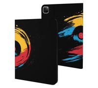 Vinyl Record Rendered Music Art Slim Case Compatible with iPad 10th 9th 8th 7th Generation 2022 2021 2020 2019 Protective Cover Stand