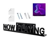 Vinyl Record Shelf Wall Mount | Acrylic Record Shelf Wall Mount Now Playing, Transparent Album Holder, Thick Vinyl Record Wall Mount for Bookcase, Kitchen, Living Room