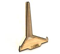 Vinyl Record Storage Holder Display Mini Stand, Now Playing, upto 10 Records, Oak Veneer