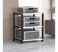 Vinyl Record Storage Stand - Multi-Layer Media Console for Bedroom & Living Room - Entertainment Cabinet for Record Players