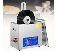 Vinyl Record Ultrasonic Cleaner, 180W Auto Rotary Double-Sided LP Cleaning Machine with 0-30 Min Timer & 20-80°C Temp Adjustable for 7/12 Inch Records