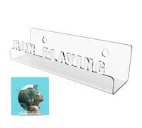 Vinyl Record Wall Mount - Clear Acrylic Album Display Rack | Playing Now a record holder for wall, LP album frame for living room, bedroom, kitchen, shelf for music lovers and collect