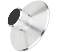 Vinyl Record Weight Stabiliser Aluminium Magnesium Alloy Turntable Clamp | Silver Polished Finish, Easy Installation, Supports Stable Rotation and Reduced Wobble during Playback for Enthusiasts
