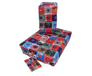 Vinyl Records 5 Sheet Multi Pack, Retro Nostalgia Vintage Gift Wrap Birthday Gift For Men, Women, Wrapping Paper, LP Wrap (Retro Record Sleeves) Christmas Wrapping Paper