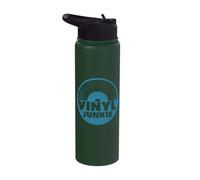 Vinyl Records Audio Music Record Player LP Retro Vintage DJ Stainless Steel Insulated Water Bottle