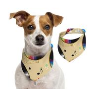 Vinyl Records,Dog Bandanas Cotton Pet Scarf Adjustable Bibs for Pet,S