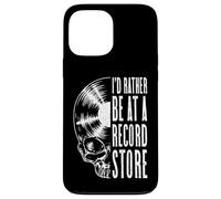 Vinyl Records LP Collector Be At A Record Store Music Skull Case for iPhone 13 Pro Max