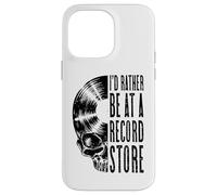 Vinyl Records LP Collector Be At A Record Store Music Skull Case for iPhone 14 Pro Max