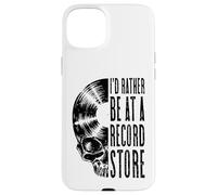 Vinyl Records LP Collector Be At A Record Store Music Skull Case for iPhone 15 Plus