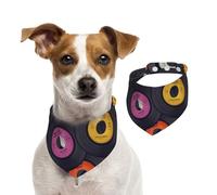 Vinyl Records Music Album,Dog Bandanas Cotton Pet Scarf Adjustable Bibs for Pet,M